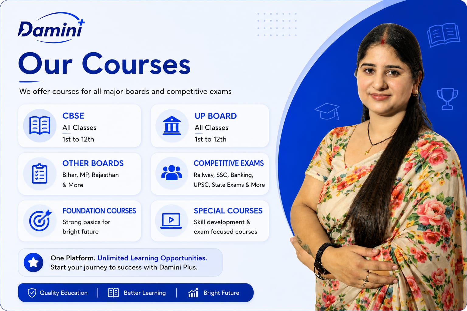 Our Courses — CBSE, UP Board, Competitive Exams & More